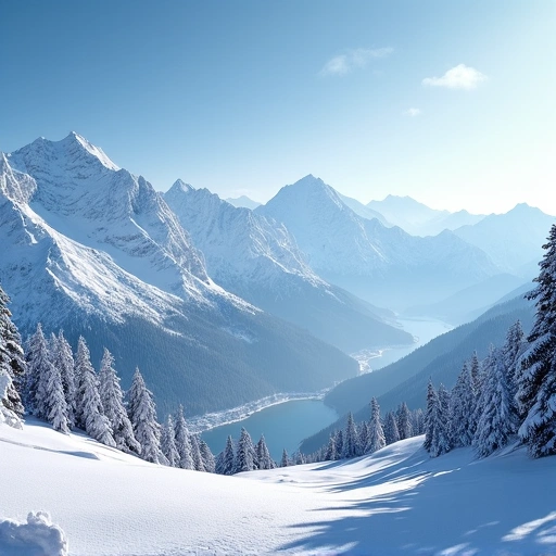 Serene winter landscape
