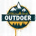 Outdoor gear store logo placeholder
