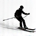 Alpine Skiing Icon